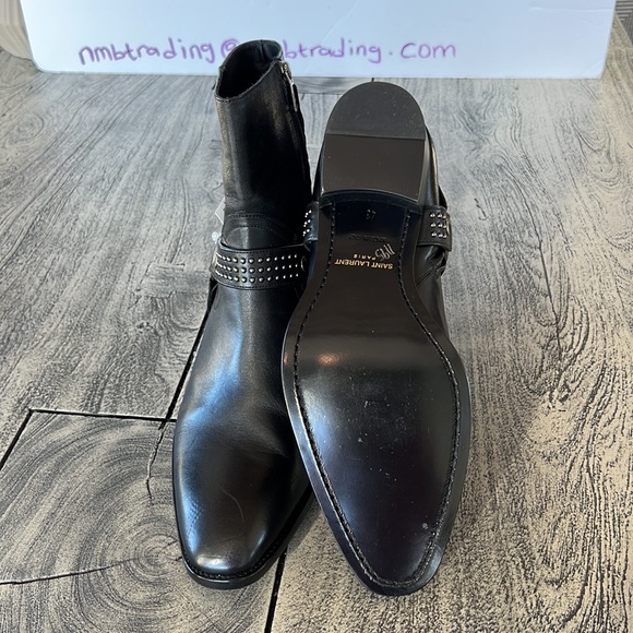 Saint Laurent Paris size 43(10B) genuine leather black boots - Picture 2 of 8